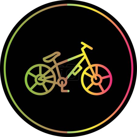 Illustration for Mountain bike icon, vector illustration - Royalty Free Image