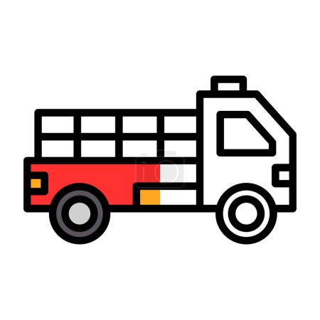 Ilustración de Ilustración vectorial del icono de la camioneta - Imagen libre de derechos
