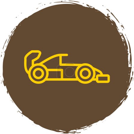 Ilustración de Carreras icono web del coche, ilustración simple vector - Imagen libre de derechos