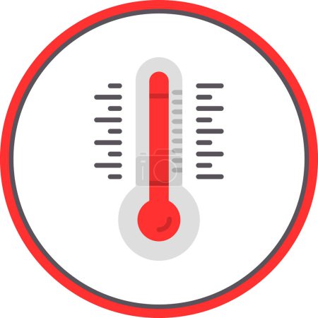 Illustration for Temperature web icon, vector illustration - Royalty Free Image