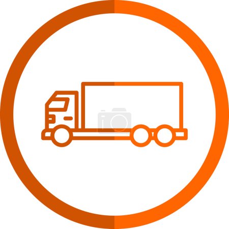 Téléchargez les illustrations : Icône de camion, illustration vectorielle conception simple - en licence libre de droit