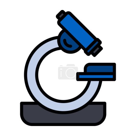 Illustration for Microscope icon, vector illustration simple design - Royalty Free Image