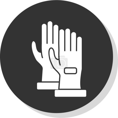 Illustration vectorielle des gants de joueur