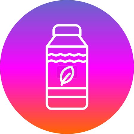 Téléchargez les illustrations : Icône de bouteille d'eau, illustration vectorielle design simple - en licence libre de droit