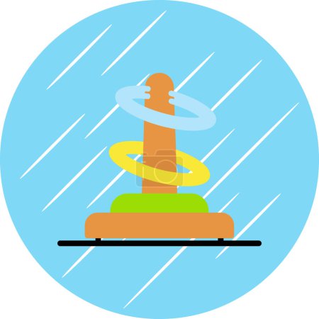 ring toss icon, vector illustration 