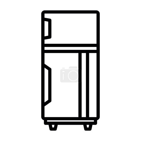 Téléchargez les illustrations : Icône web réfrigérateur, illustration vectorielle - en licence libre de droit