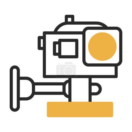 Illustration for Action camera icon, vector illustration simple design - Royalty Free Image