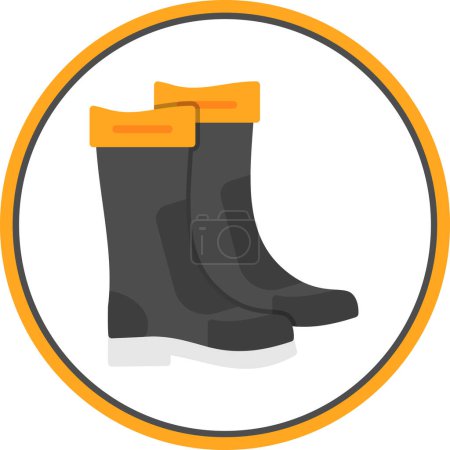 welly boots icon, vector illustration design