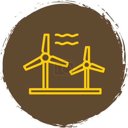 wind turbines icon. wind turbine vector illustration. renewable energy sign 