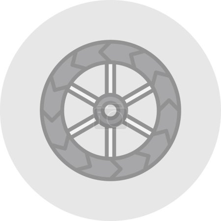 Illustration for Wheel icon, vector illustration - Royalty Free Image