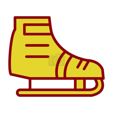 Ilustración de Icono de patinaje sobre hielo. ilustración simple vector - Imagen libre de derechos