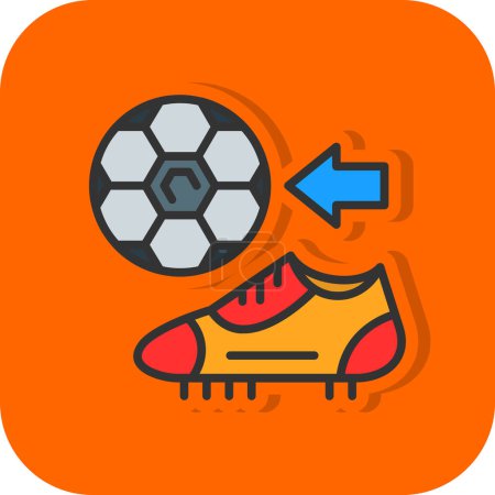 Téléchargez les illustrations : Bottes de football icône, dessin vectoriel illustration - en licence libre de droit