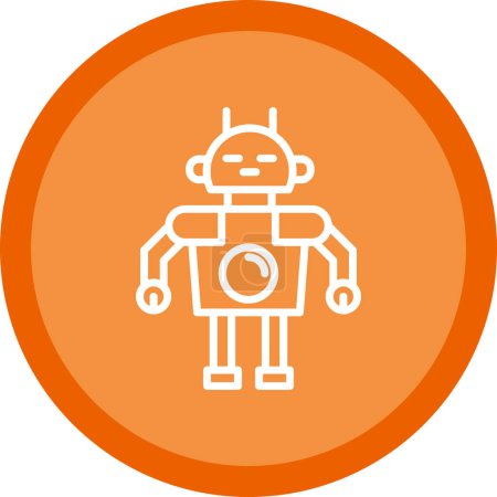 Illustration for Robot icon, vector illustration simple design - Royalty Free Image
