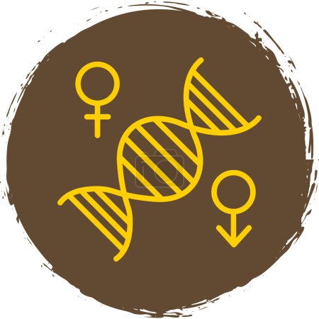 Illustration for Chromosome web icon, vector illustration - Royalty Free Image