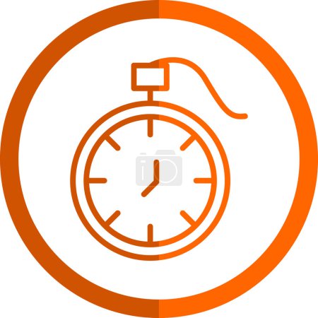 Illustration for Pocket watch icon, vector illustration - Royalty Free Image