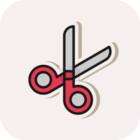 Illustration for Scissors icon, vector illustration - Royalty Free Image