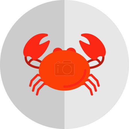 Illustration for Crab icon vector illustration - Royalty Free Image