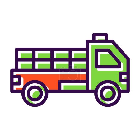 Ilustración de Ilustración vectorial del icono de la camioneta - Imagen libre de derechos