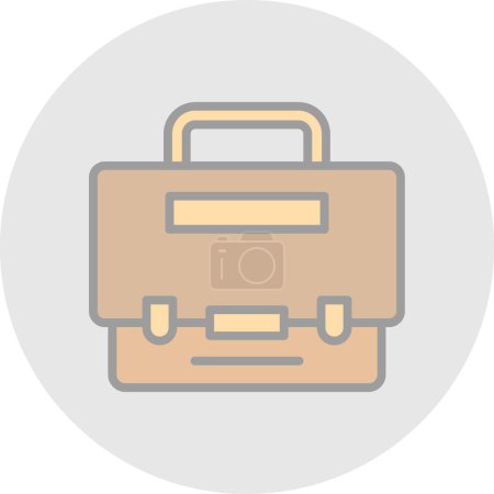 Téléchargez les illustrations : Une valise. icône web illustration simple - en licence libre de droit