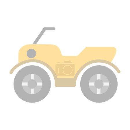 Illustration for ATV car icon vector illustration - Royalty Free Image