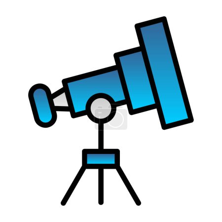 Ilustración de Telescopio. icono web ilustración simple - Imagen libre de derechos