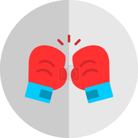 Téléchargez les illustrations : Icône de gants de boxe, illustration vectorielle - en licence libre de droit