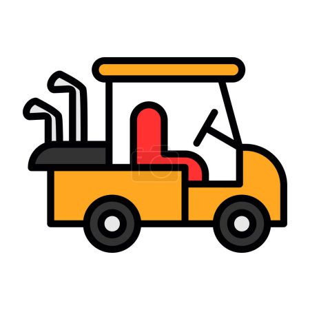 Ilustración de Vector ilustración del icono del carrito de golf - Imagen libre de derechos