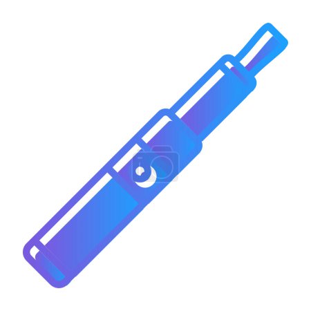 Illustration for Simple flat Electronic cigarette icon - Royalty Free Image