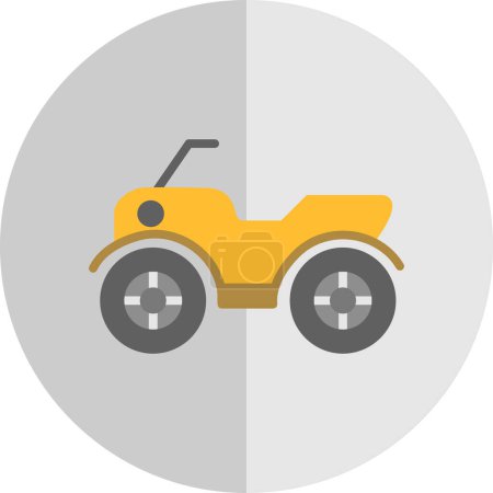 Ilustración de ATV coche icono vector ilustración - Imagen libre de derechos