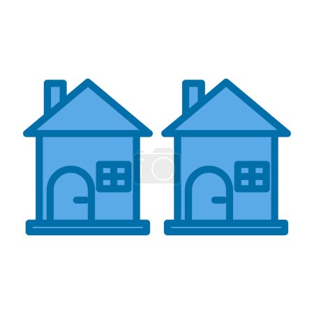 Illustration for Houses icon modern simple illustration - Royalty Free Image