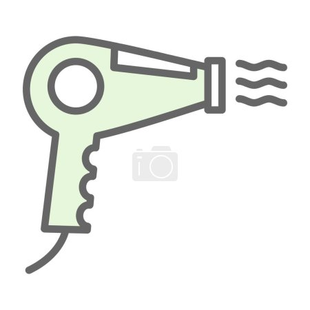 Téléchargez les illustrations : Illustration vectorielle de l'icône du sèche-linge - en licence libre de droit