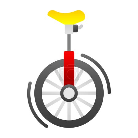 ilustración vectorial del icono del monociclo