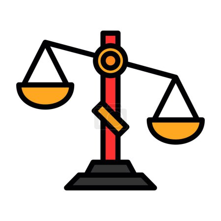 Ilustración de Escala icono, vector ilustración diseño simple - Imagen libre de derechos
