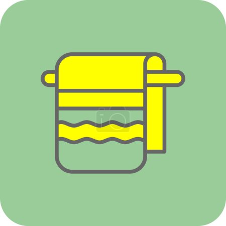 Illustration for Towel icon, vector illustration simple design - Royalty Free Image