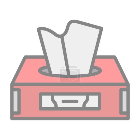 Tissue box web icon, vector illustration