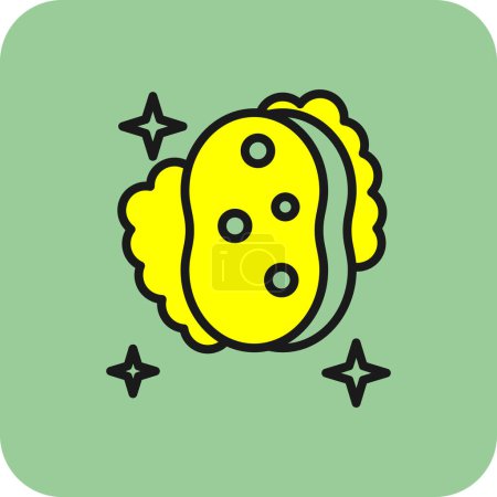Illustration for Vector illustration of Sponge icon - Royalty Free Image