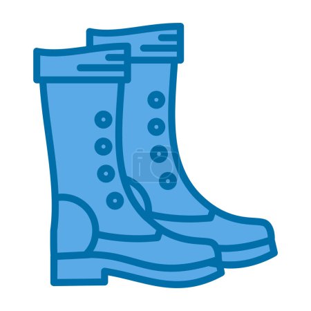 Illustration for Hiking boots icon, vector illustration design - Royalty Free Image