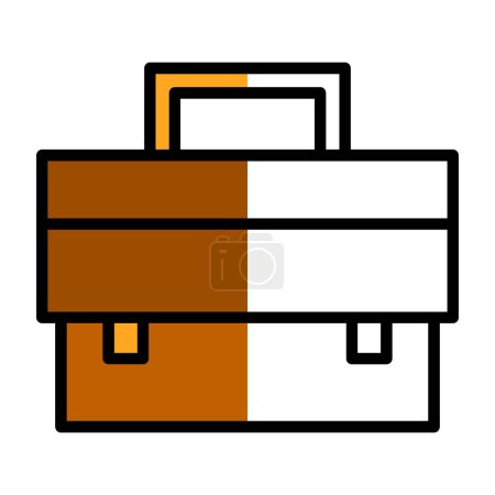 Ilustración de Icono del maletín, ilustración vectorial diseño simple - Imagen libre de derechos