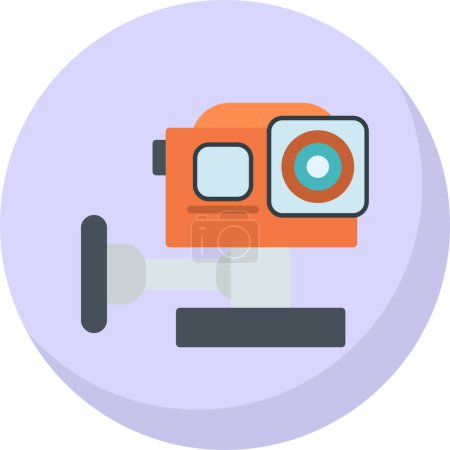 Illustration for Action camera icon, vector illustration simple design - Royalty Free Image