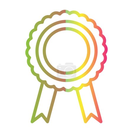 Ilustración de Medalla. icono web ilustración simple - Imagen libre de derechos