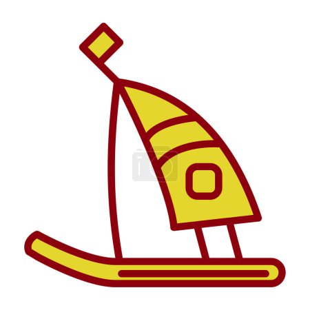 Illustration for Boat. web icon simple illustration - Royalty Free Image