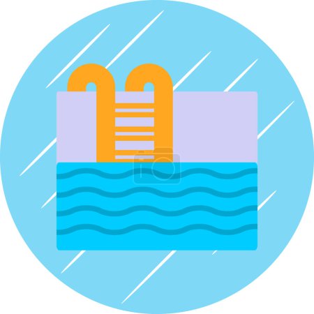 Illustration for Pool web icon, vector illustration - Royalty Free Image