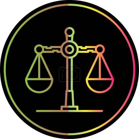 Ilustración de Símbolo de justicia icono web ilustración - Imagen libre de derechos