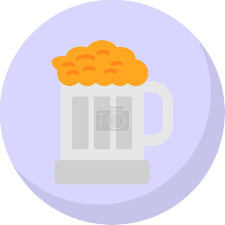 Illustration for Glass of beer icon, vector illustration simple design - Royalty Free Image