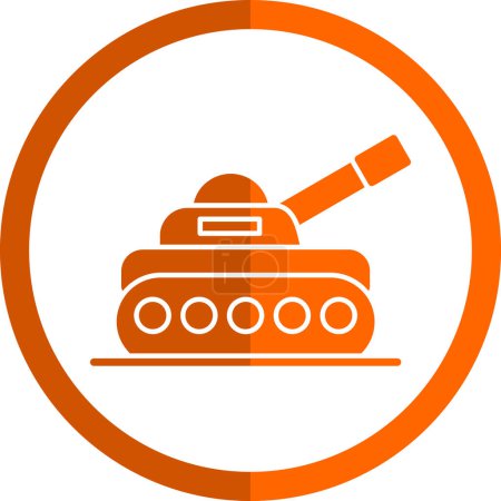 Ilustración de Icono del tanque, vector ilustración diseño simple - Imagen libre de derechos