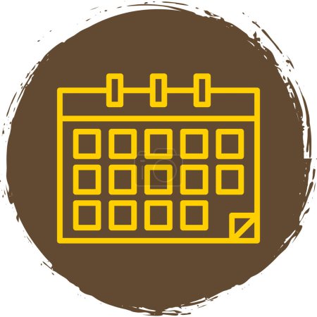 Ilustración de Icono del calendario, ilustración vectorial diseño simple - Imagen libre de derechos