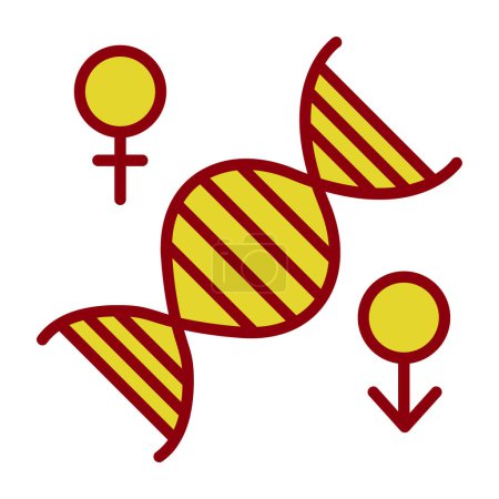 Ilustración de Cromosoma icono web, ilustración vectorial - Imagen libre de derechos