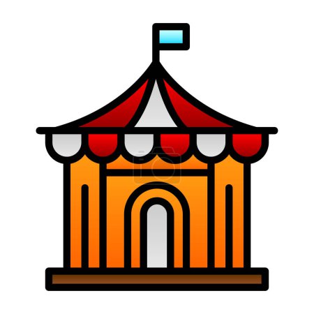 Ilustración de Circus line vector icon - Imagen libre de derechos