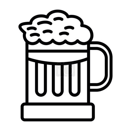 Photo for Beer mug icon in flat style - Royalty Free Image