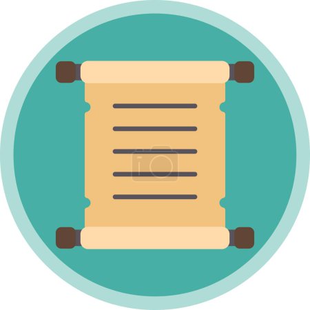Illustration for Parchment icon, vector illustration simple design - Royalty Free Image
